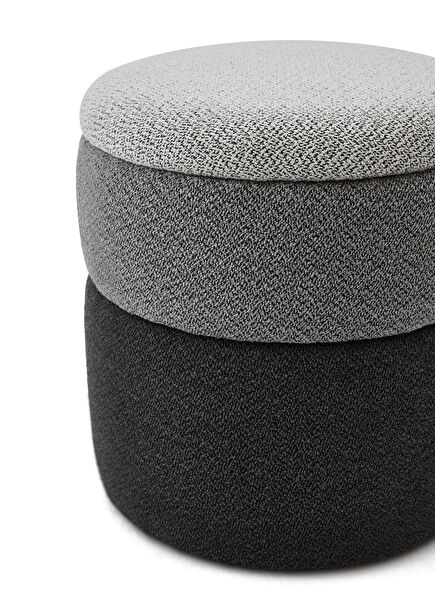 Palermo Ottoman Grey Puff