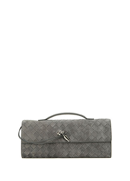 Andiamo Grey Women's Suede Hand Portfolio