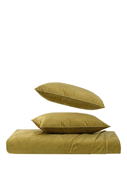 Velvet Olive Green Bedspread