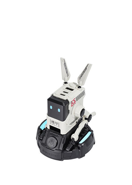 Alpha65 Beyaz Robot Figürlü 65W Hızlı Şarj Adaptörü ve Şarj Standı