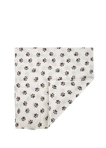 Pati Desenli Çift Kat Müslin Bebek Çocuk Yatak Örtüsü