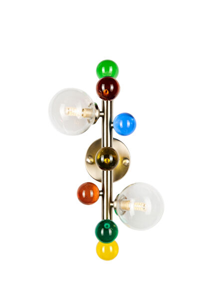 Bubble Lamp Soft Brushed Matte Chrome Translucent Sconce
