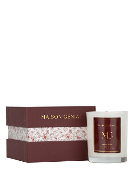 Luxury Sandal Wood Bordo Orta Boy Mum 210g