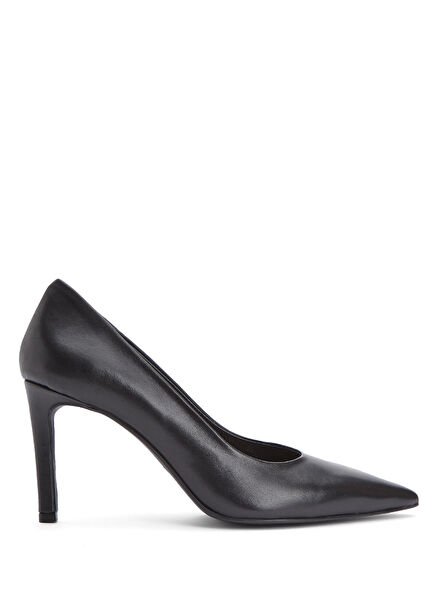 Siyah Deri Stiletto