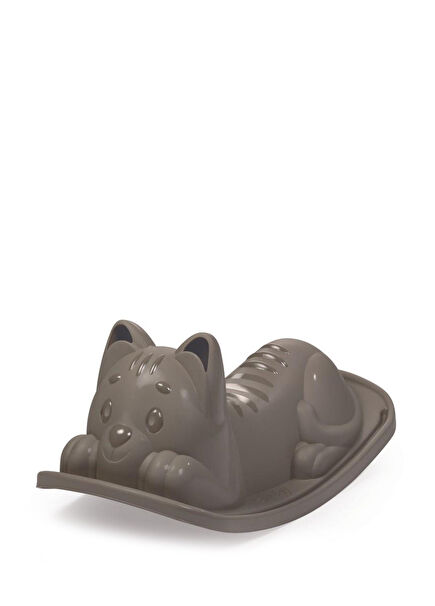 Gray Cat Effect Rocking Seesaw