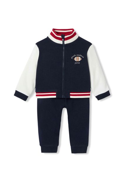 Lacivert Polar ve Pantolon Erkek Bebek 2'li Set