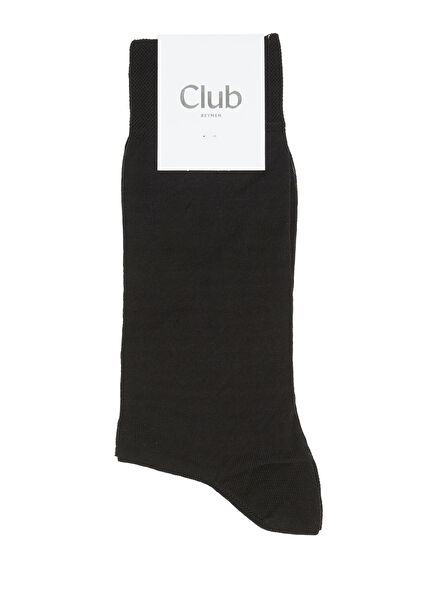 Black Slim Men's Mercerized Socks