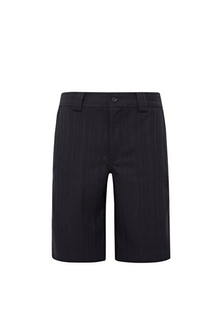 Siyah Çizgili Don't Be Blue Erkek Şort