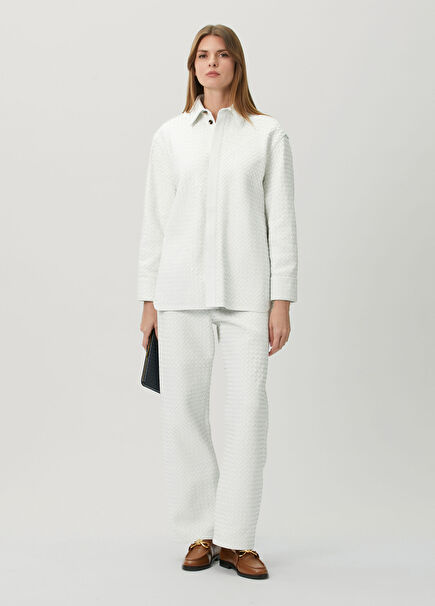 White Leather Trousers