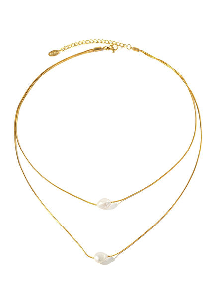 Lina White Pearl Women's Necklace