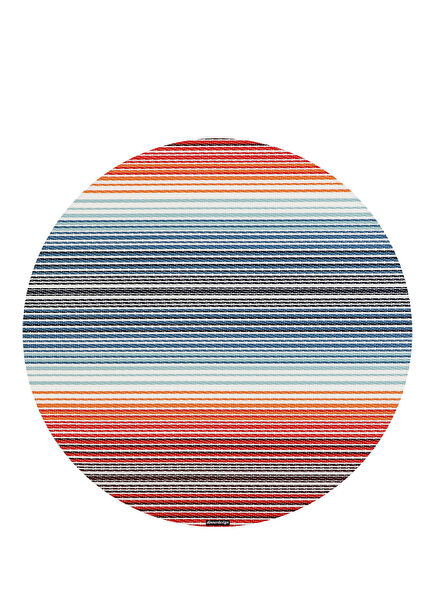 Stripe Jungle Round American Placemat 40 cm