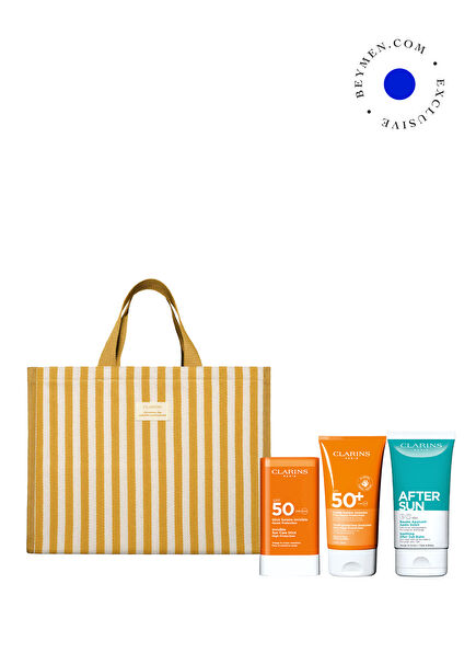 Yüz ve Vücut SPF50+ Güneş Kremi + Güneş Sonrası Balsamı + Plaj Çantası Seti