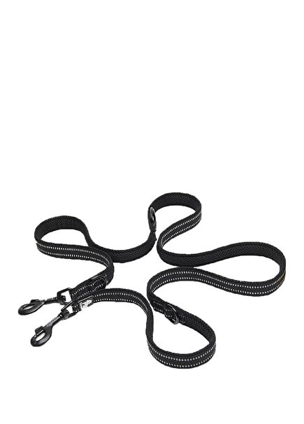 Siyah 7 Modda Kullanılabilen Köpek Tasma Kayışı
