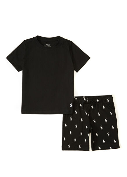 Siyah Erkek Çocuk Pijama Takımı