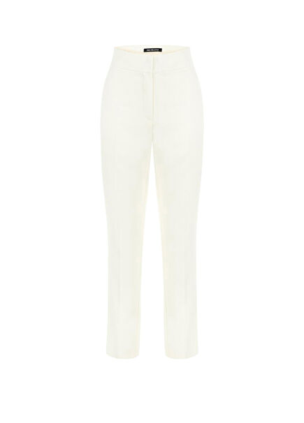 Ren Ecru High Waist Women's Trousers