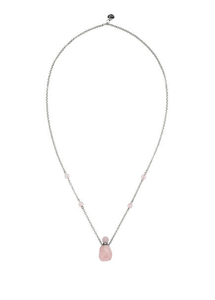 Rose Quartz Scent Natural Stone Women's Necklace