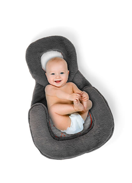 Homy Charcoal Gri Taşınabilir Yenidoğan Bebek Yatağı