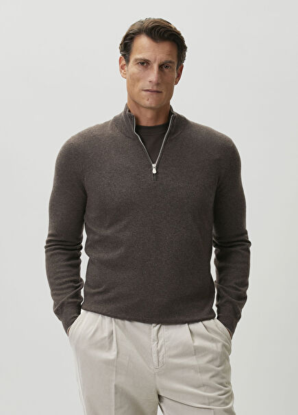 Dark Brown Cashmere Knitwear