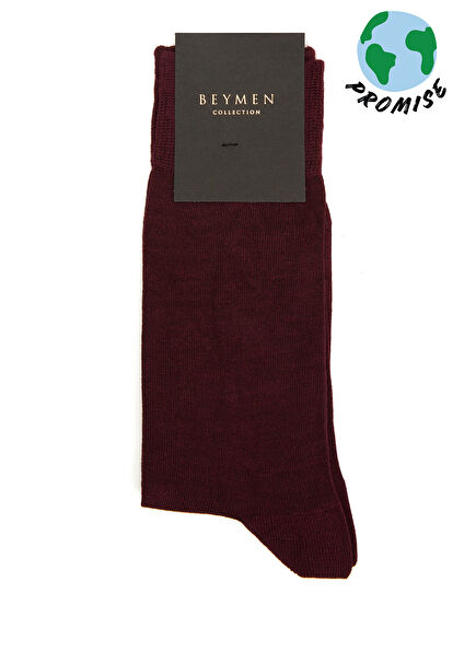 Maroon Men's Bamboo Socks