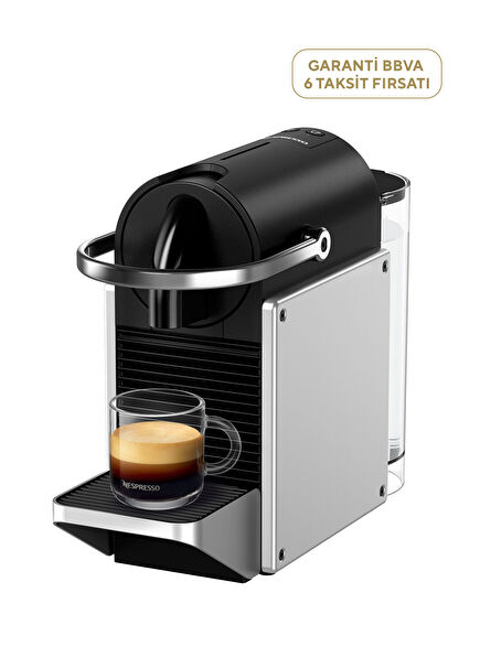 D62 Pixie Gümüş Kahve Makinesi