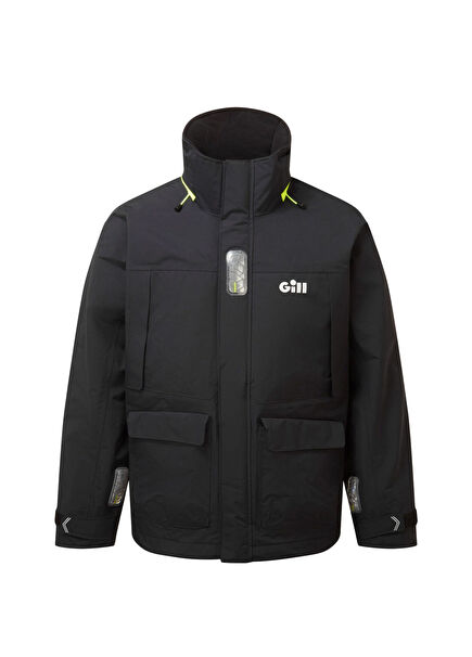 Coastal Cruising Black Erkek Mont