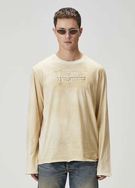 Bej Organik Pamuk T-shirt