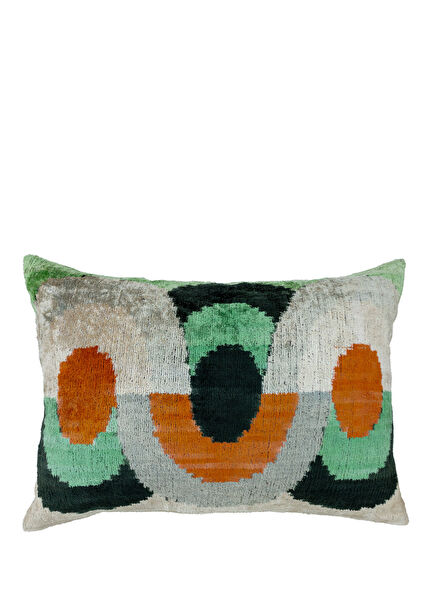 Daisy Renkli Kadife Çift Taraflı Kırlent 60 x 40 cm