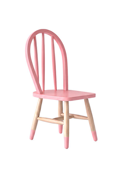 Pink Wooden Kids Chair
