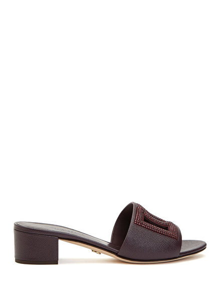 Plum Women's Leather Slippers