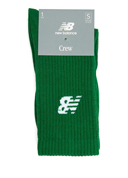 Green Logo Jacquard Men's Socks