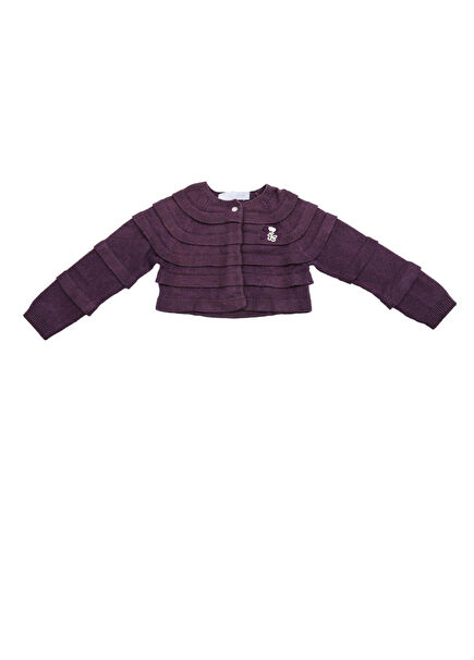 Purple Girls' Knitwear Bolero