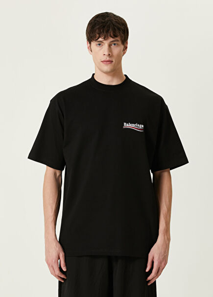Siyah Logolu T-shirt