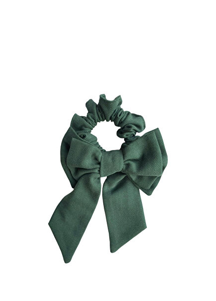 Sunfan Yeşil Fiyonk Lastik Kız Çocuk Toka