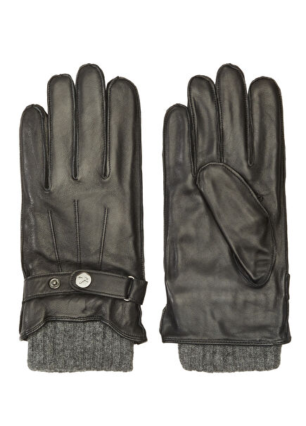 Siyah Erkek Deri Eldiven