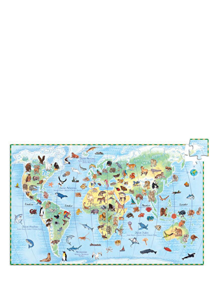 World'S Animals 100 Parça Klasik Çocuk Puzzle