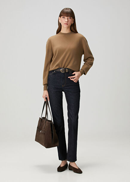 Koyu Mavi Slim Fit Jean Pantolon