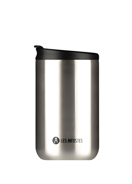 Gri Metal Çelik Isı Yalıtımlı Mug Termos 350 ml 