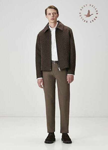 Slim Fit Mink Chino Pants