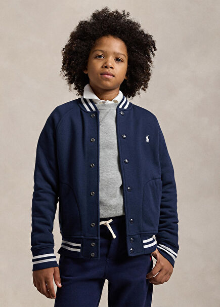 Navy Blue Unisex Kids Jacket