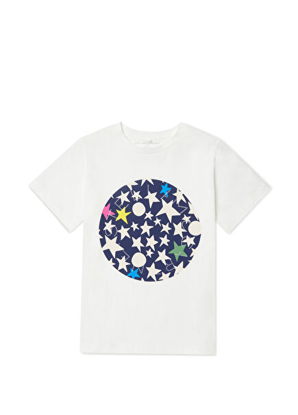 Kemik Baskılı Kız Çocuk T-shirt