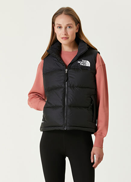 1996 Retro Nuptse Siyah Yelek
