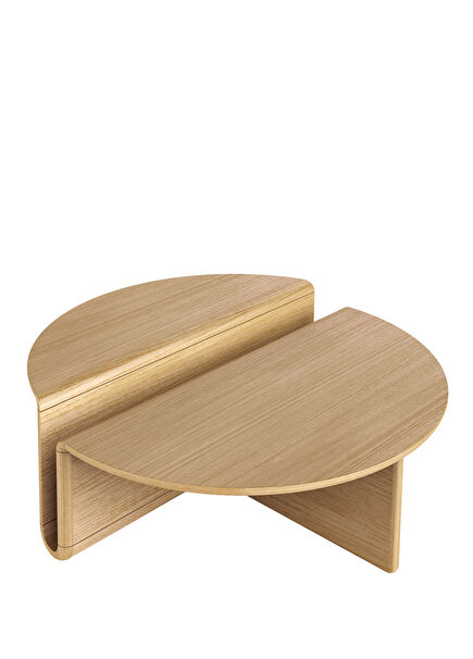 Kanyon Oak Color Wooden Round Center Table