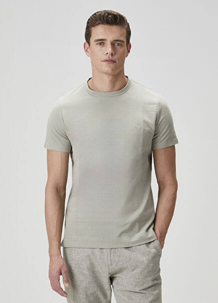 Relaxed Fit Açık Haki T-shirt