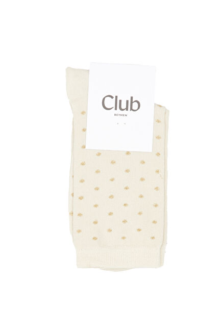 Cream Polka Dot Women's Stockings