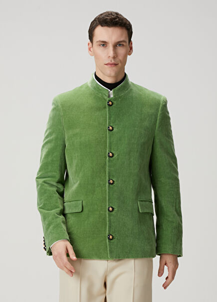 Green Velvet Jacket