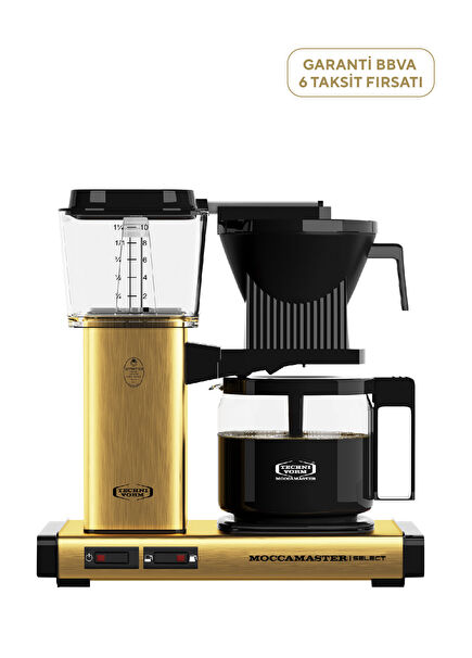 KBG 741 Select Brushed Silver and Glass Pot Filter Coffee Maker