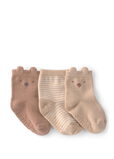 Colorful 3-Pack Unisex Baby Socks