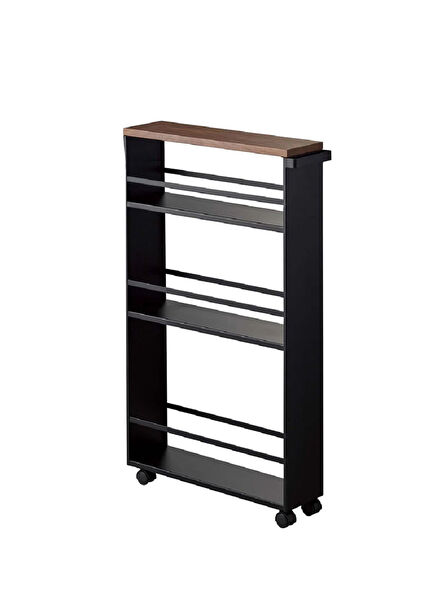 Steel Black Slim Storage Cart