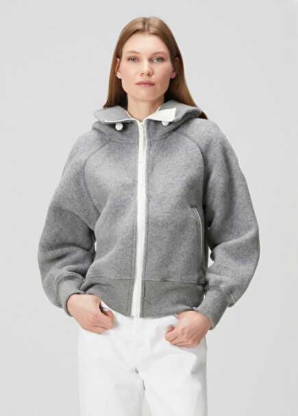 Chilliwack Grey Hooded Wool Jacket