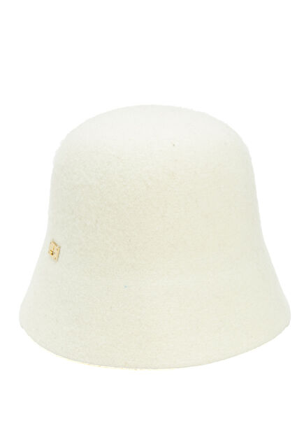 Ecru Women's Wool Bucket Hat